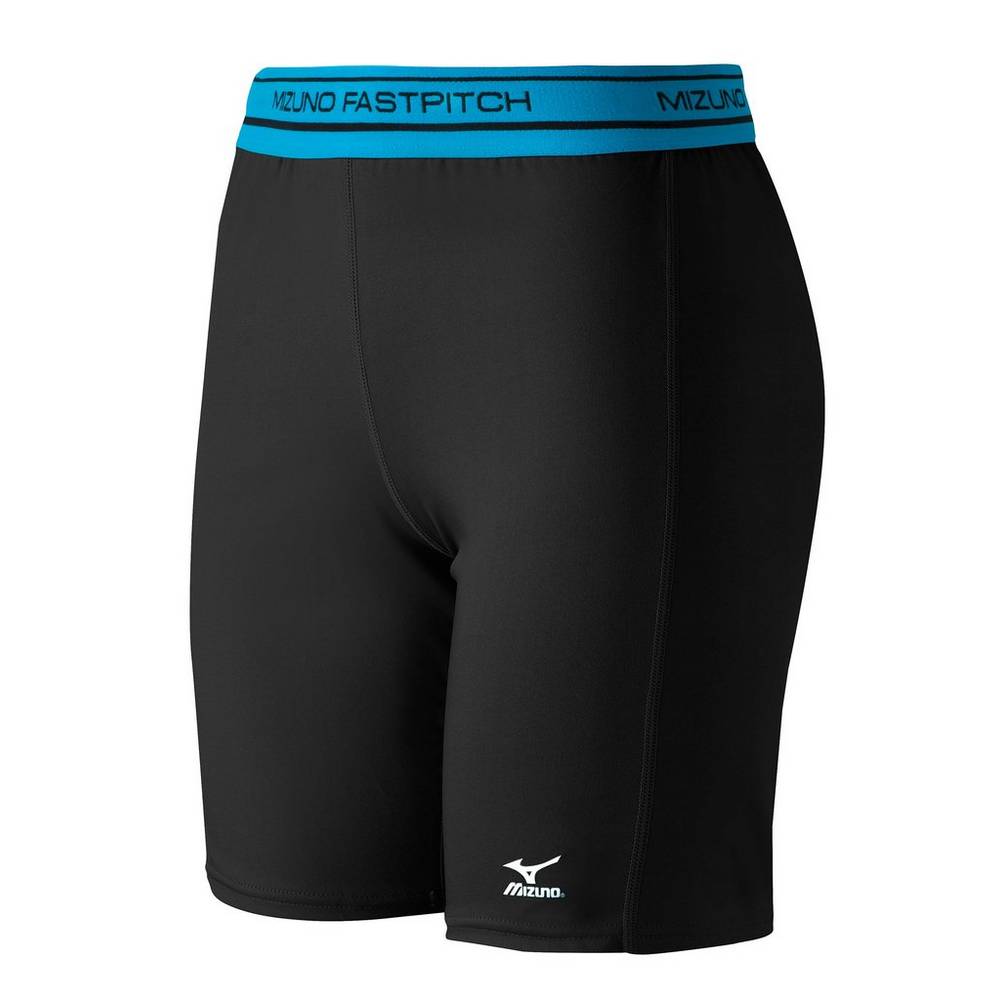 Damske Šortky Mizuno Nizke Rise Compression Sliding Softball Čierne Vypredaj EFBO79102